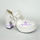 Lolita shoes girl shoes high heel style 8029A white