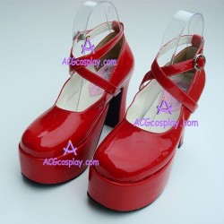 Lolita shoes girl shoes high heel style 9820 red