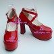 Lolita shoes girl shoes high heel style 9820 red