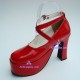 Lolita shoes girl shoes high heel style 9820 red