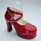 Lolita shoes girl shoes high heel style 9820 red