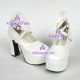 Lolita shoes girl shoes high heel style 9820 white