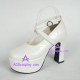 Lolita shoes girl shoes high heel style 9820 white