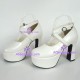 Lolita shoes girl shoes high heel style 9820 white