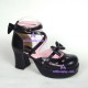 Lolita shoes girl shoes princess shoes style 8015 black