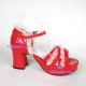 Lolita shoes gothic punk  girl shoes sandals style 8023 red