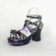 Punk lolita shoes girl sandals style 7006A black