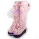 Gothic lolita boots shoes  fashion boots style 8019 pink