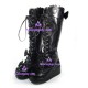 Gothic lolita boots shoes  style 8019  black