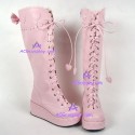 Gothic lolita boots shoes  style 8019  pink