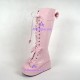 Gothic lolita boots shoes  style 8019  pink