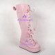 Gothic lolita boots shoes  style 8019  pink