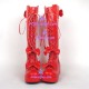 Gothic lolita boots shoes  style 8019 red