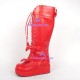 Gothic lolita boots shoes  style 8019 red