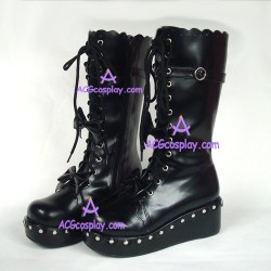 Gothic lolita boots shoes  style 9891 black