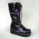 Gothic lolita boots shoes  style 9891 black