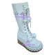 Gothic lolita boots shoes  style 9891 white