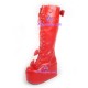 Gothic lolita boots shoes thick sole style 8019A red