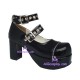 Gothic lolita shoes girl shoes style 9893 black