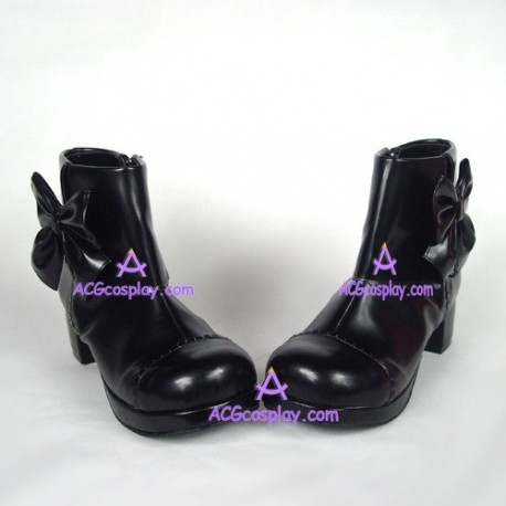 Gothic lolita shoes medium heel style 8037 black