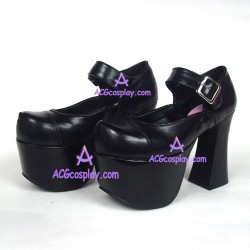 Gothic lolita shoes punk thick sole style 7011 black