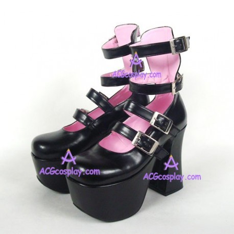 Lolita shoes girl sandal style 9613B black