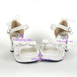 Lolita shoes girl sandals style 8028 white