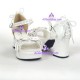 Lolita shoes girl sandals style 8028 white