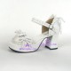 Lolita shoes girl sandals style 8028 white