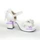 Lolita shoes girl sandals style 8028 white