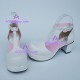 Lolita shoes girl sandals style 9808 white