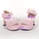 Lolita shoes girl shoes fashion shoes with lace style  8031 pink