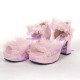 Lolita shoes girl shoes fashion shoes with lace style  8031 pink