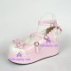 Lolita shoes girl shoes girl sandals style 8076 pink and white