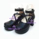 Lolita shoes girl shoes high heel style 9603E black