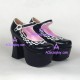 Lolita shoes girl shoes high heel thick sole style 9630A black and white