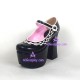 Lolita shoes girl shoes high heel thick sole style 9630A black and white