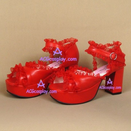 Lolita shoes girl shoes Lolita shoes girl shoes fashion shoes style  8031 red