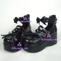 Lolita shoes girl shoes thick sole style 8033 black