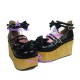 Lolita shoes girl shoes thick sole style 8073 black