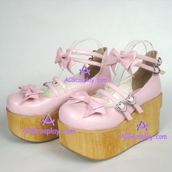 Lolita shoes girl shoes thick sole style 8073 pink