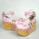 Lolita shoes girl shoes thick sole style 8073 pink