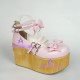 Lolita shoes girl shoes thick sole style 8073 pink