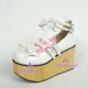 Lolita shoes girl shoes thick sole style 8073 white