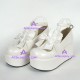 Lolita shoes girl shoes thick sole style 8079 white