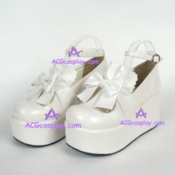 Lolita shoes girl shoes thick sole style 8079 white