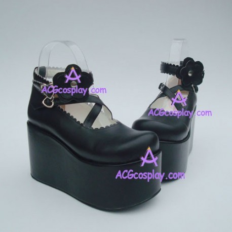 Lolita shoes girl shoes thick sole style 9603 black