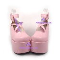 Lolita shoes girl shoes thick sole style 9603 pink