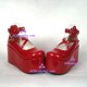 Lolita shoes girl shoes thick sole style 9603 red