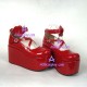 Lolita shoes girl shoes thick sole style 9603 red